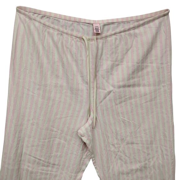 Victoria's Secret Heritage Pajama Set Size XL Pink and White Shirt and Pants - Picture 6 of 14